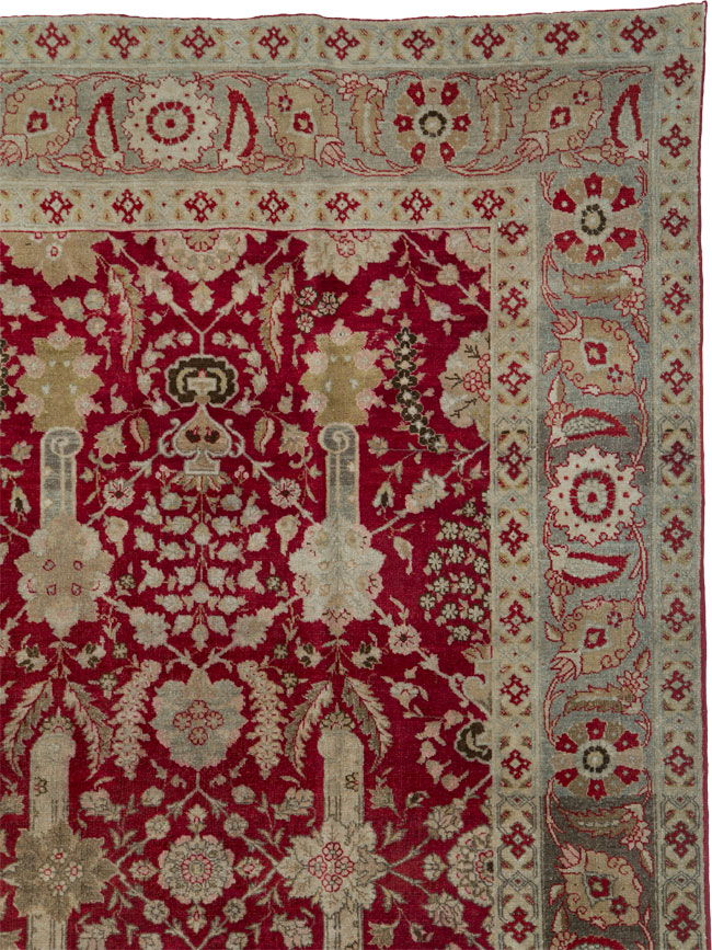 Antique Persian Tabriz Gallery Carpet, No.24680 - Gsblank