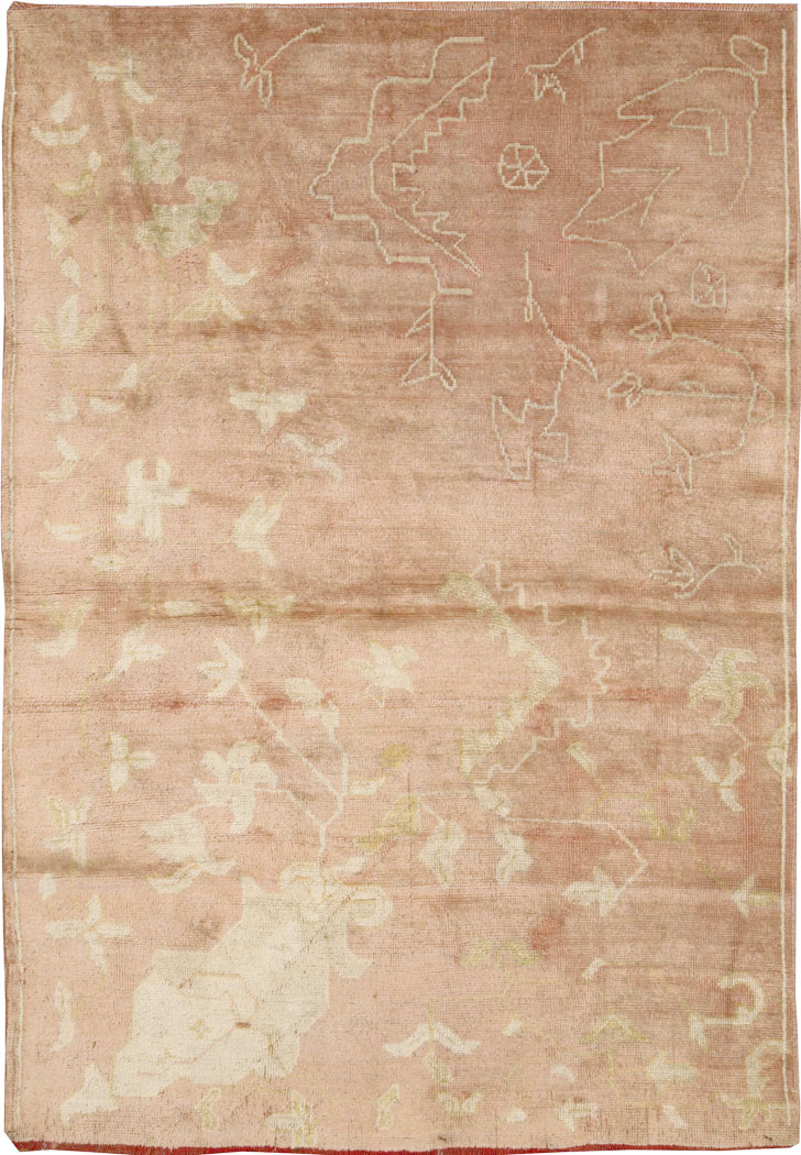 Antique Turkish Oushak Rug, No.24682 - Gsblank