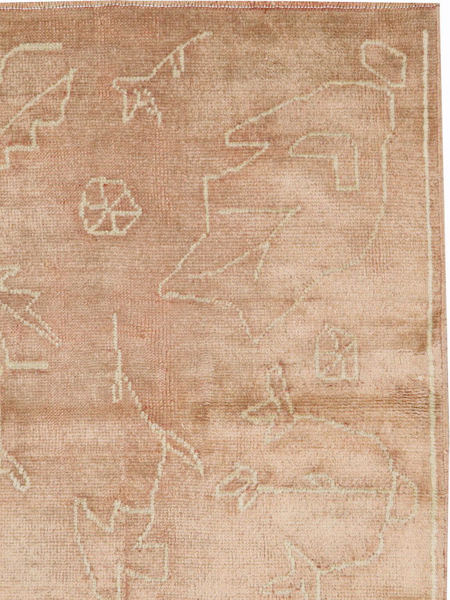 Antique Turkish Oushak Rug, No.24682 - Gsblank