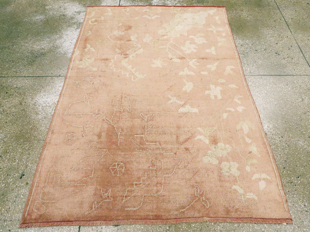 Antique Turkish Oushak Rug, No.24682 - Gsblank