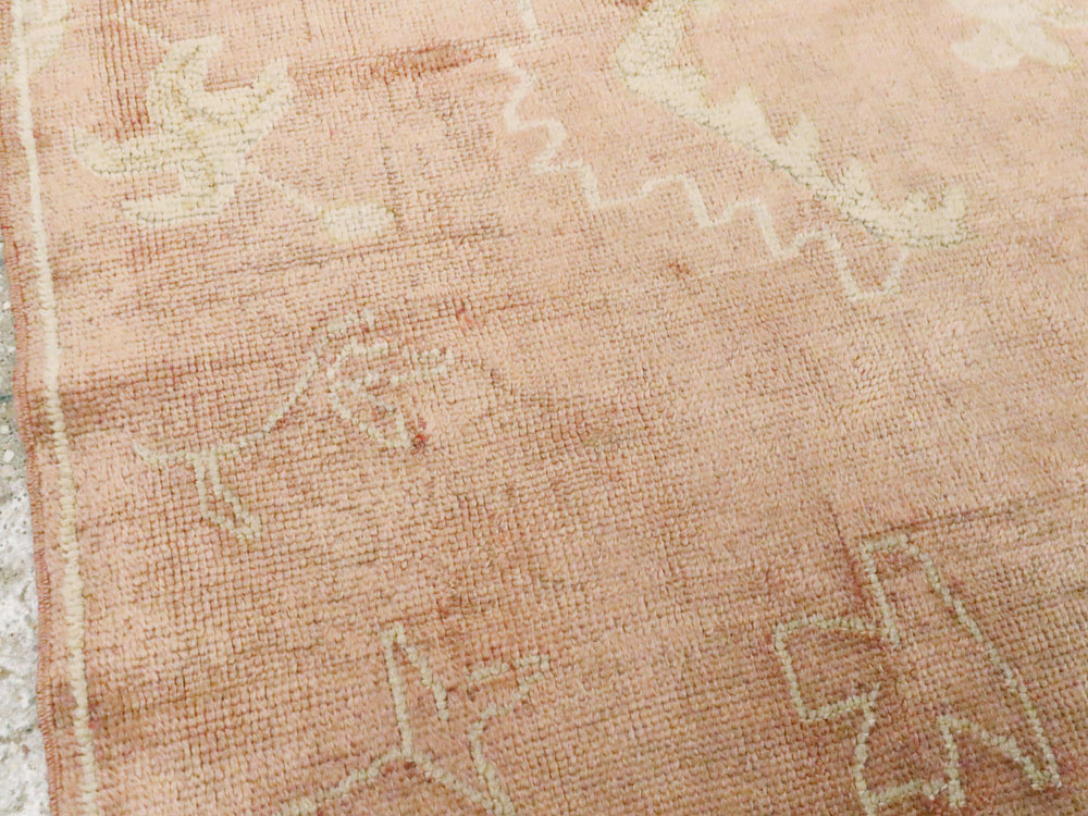 Antique Turkish Oushak Rug, No.24682 - Gsblank