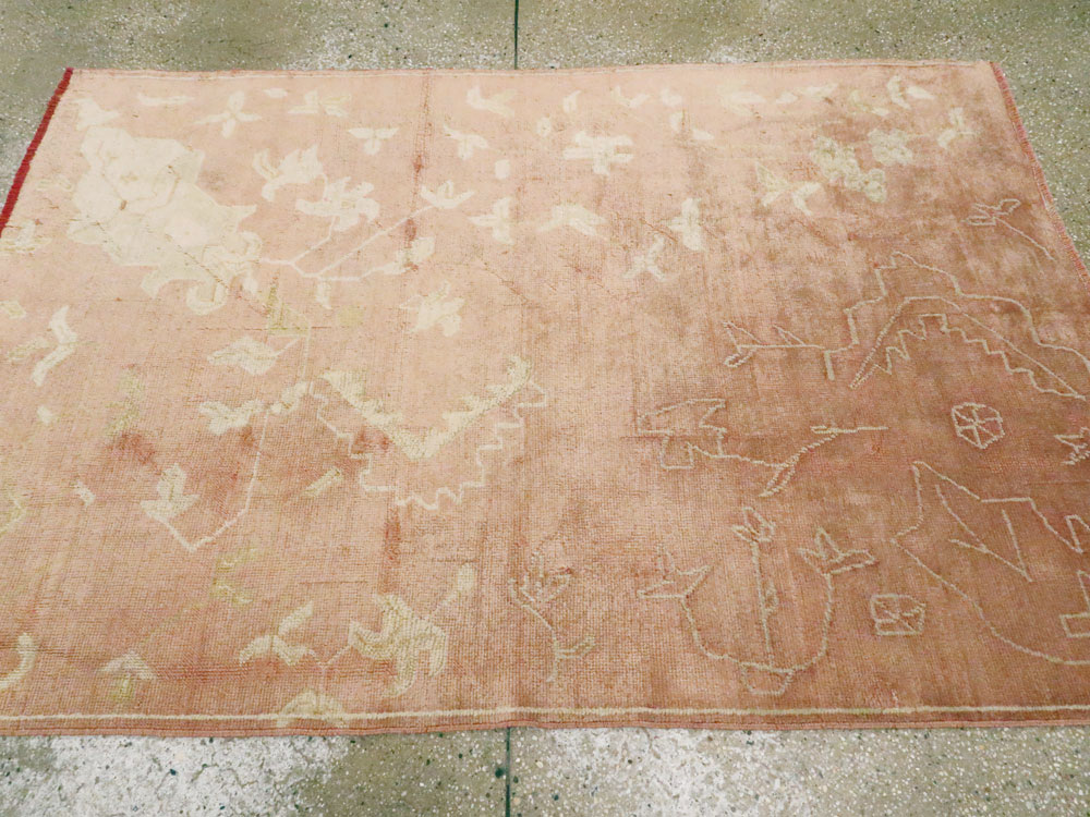 Antique Turkish Oushak Rug, No.24682 - Gsblank