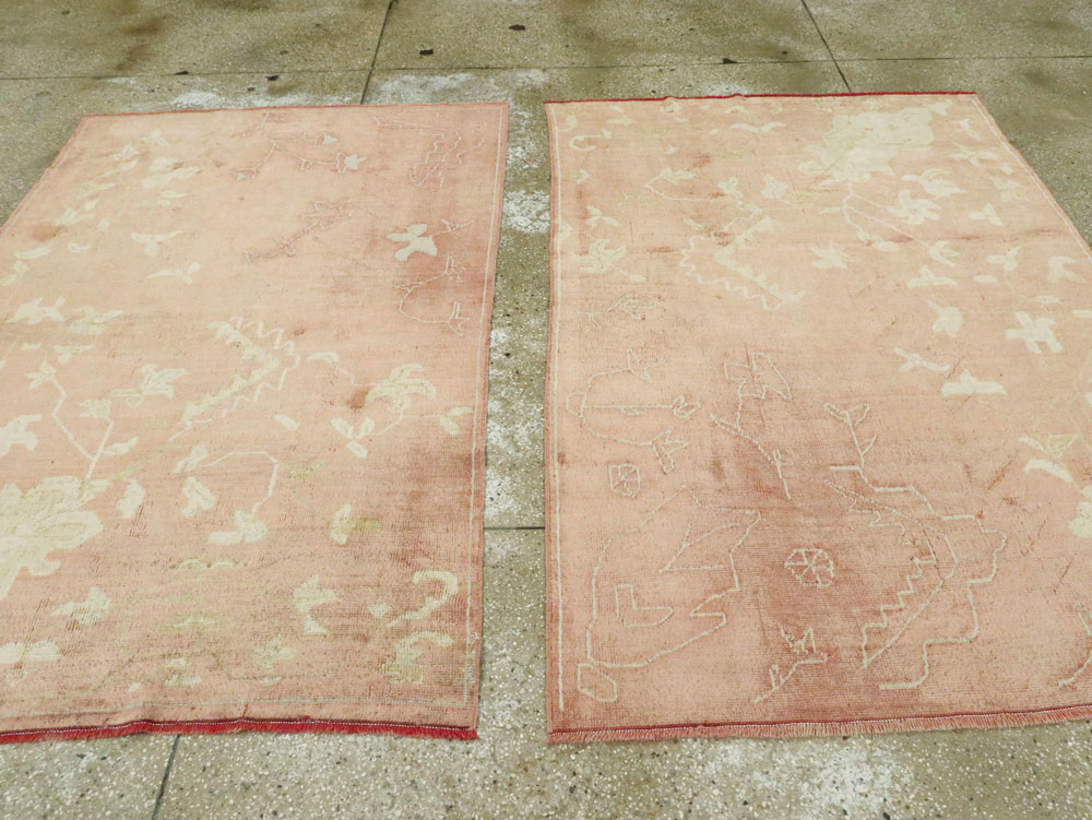 Antique Turkish Oushak Rug, No.24682 - Gsblank