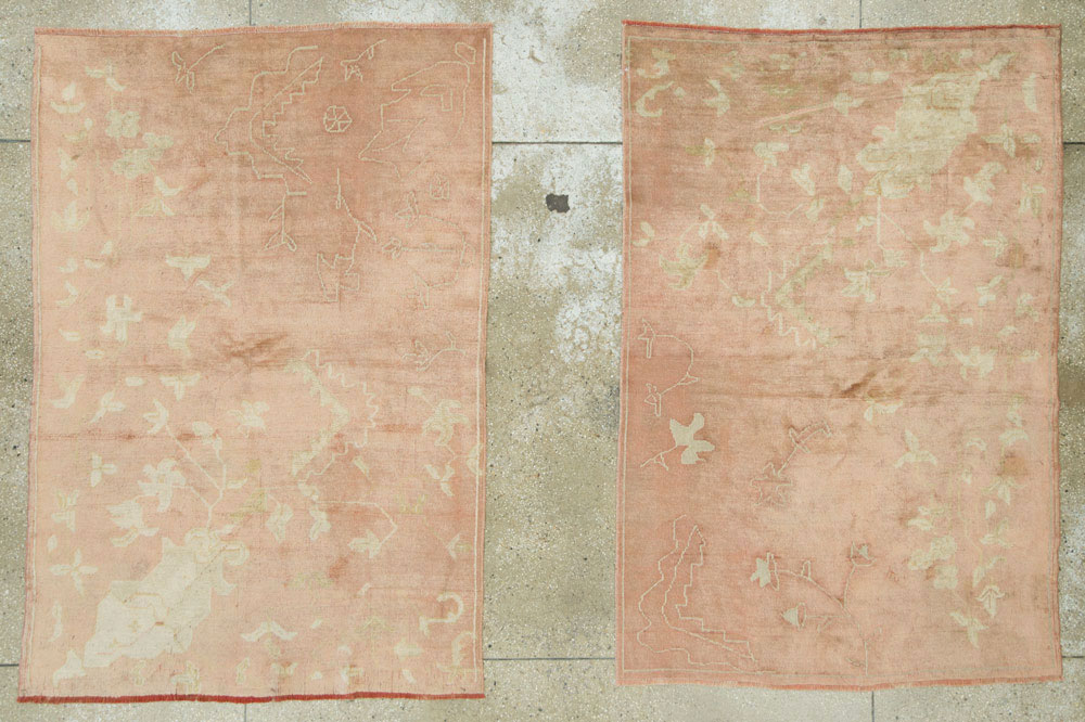 Antique Turkish Oushak Rug, No.24682 - Gsblank