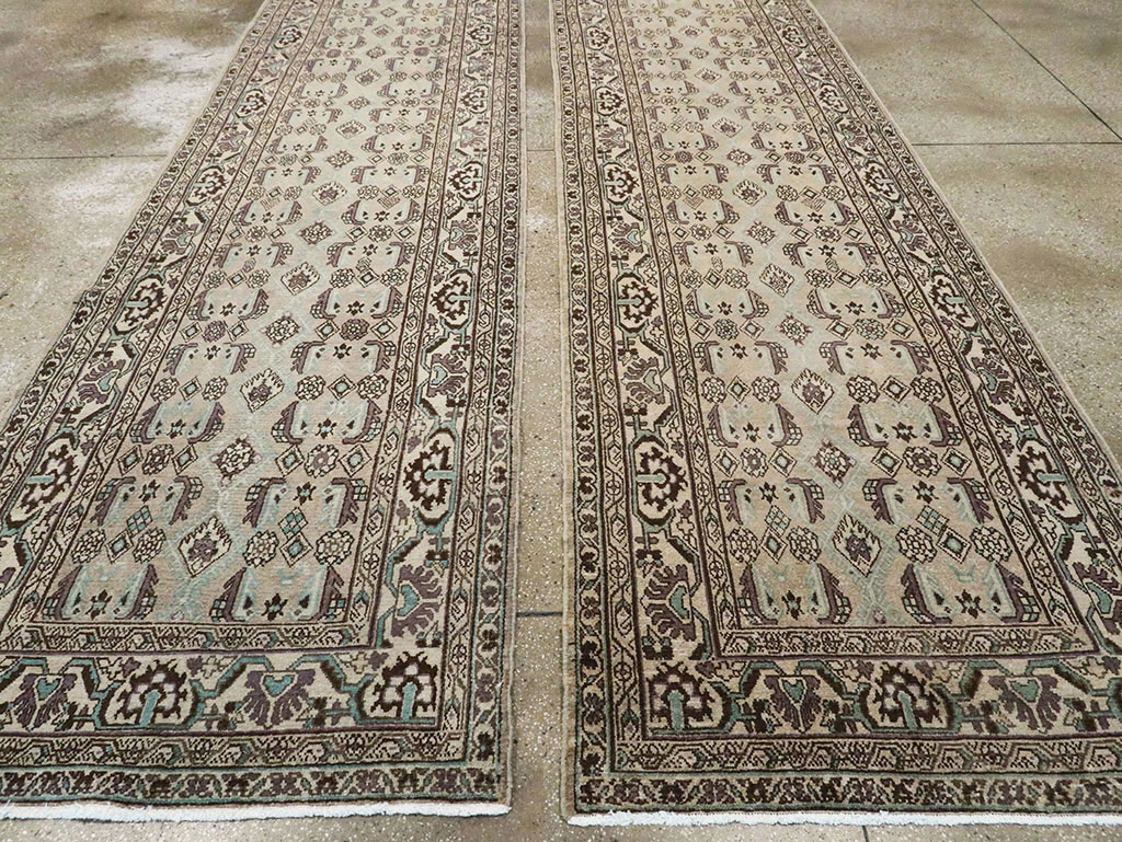 Vintage Perisan Malayer Runner (Pair: 1 of 2), No.24718 - Gsblank