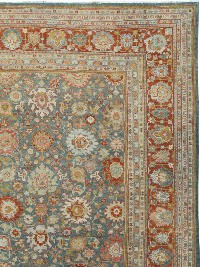 Antique Persian Mahal Carpet, No.24722 - Gsblank