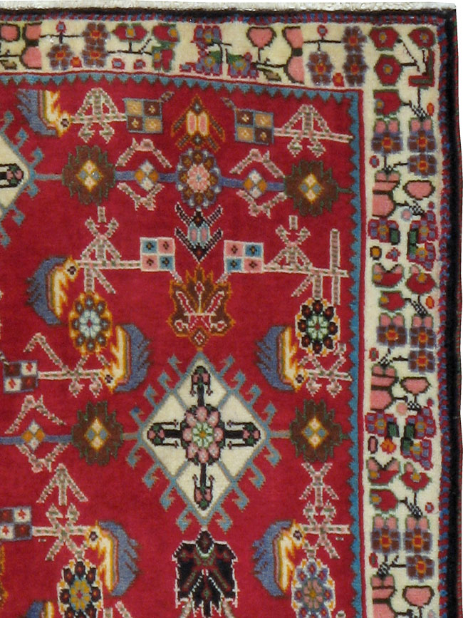 Vintage Persian Shiraz Square Rug (Pair: 1 of 4), No.24741 - Gsblank
