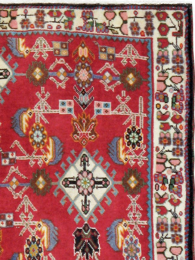 Vintage Persian Shiraz Square Rug (Pair: 1 of 4), No.24741 - Gsblank
