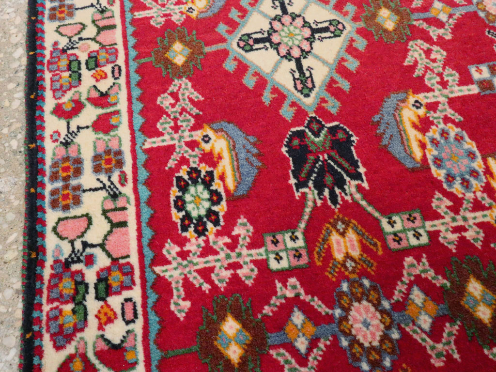 Vintage Persian Shiraz Square Rug (Pair: 1 of 4), No.24741 - Gsblank