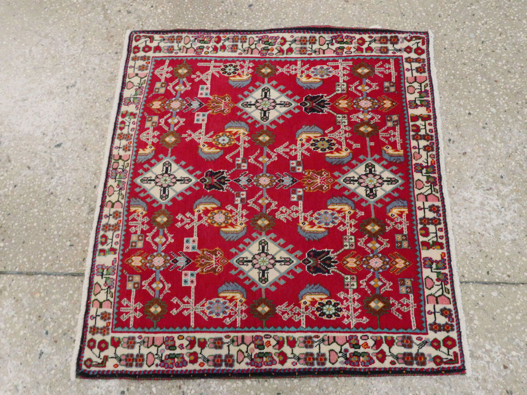 Vintage Persian Shiraz Square Rug (Pair: 1 of 4), No.24741 - Gsblank