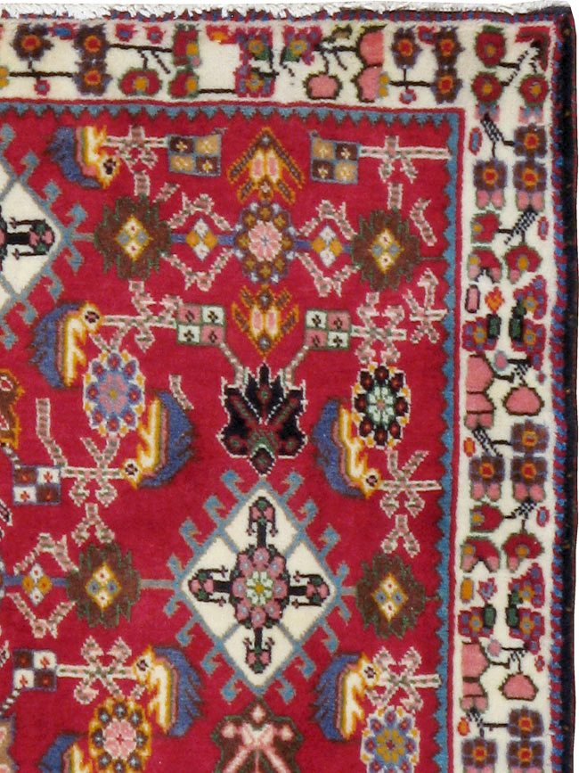 Vintage Persian Shiraz Square Rug (Pair: 2 of 4), No.24742 - Gsblank