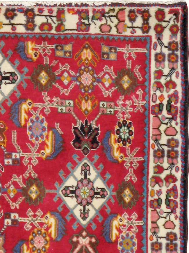 Vintage Persian Shiraz Square Rug (Pair: 2 of 4), No.24742 - Gsblank