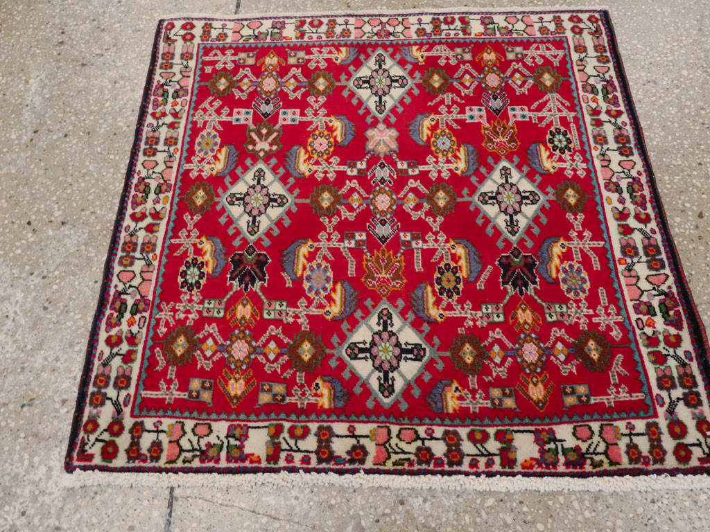 Vintage Persian Shiraz Square Rug (Pair: 2 of 4), No.24742 - Gsblank