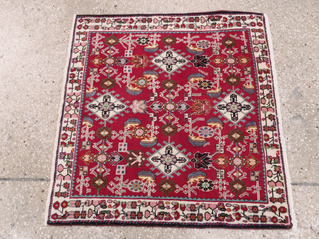 Vintage Persian Shiraz Square Rug (Pair: 2 of 4), No.24742 - Gsblank