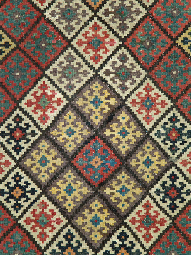 Antique Persian Flat-weave Kilim, No.24747 - Gsblank