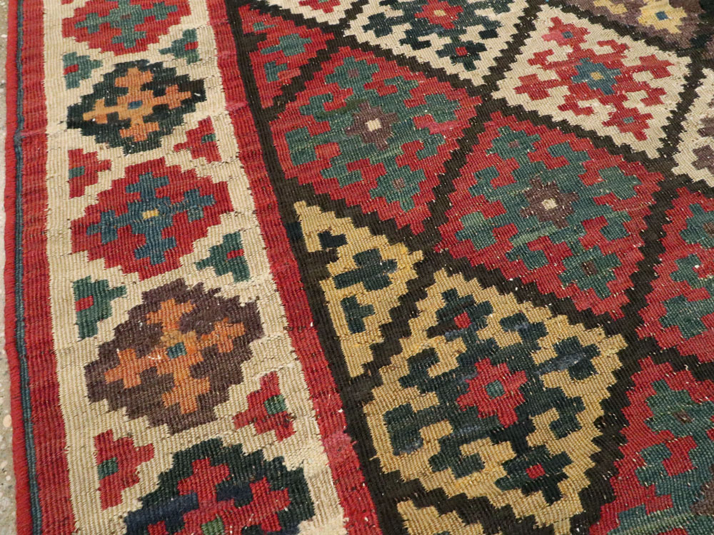 Antique Persian Flat-weave Kilim, No.24747 - Gsblank
