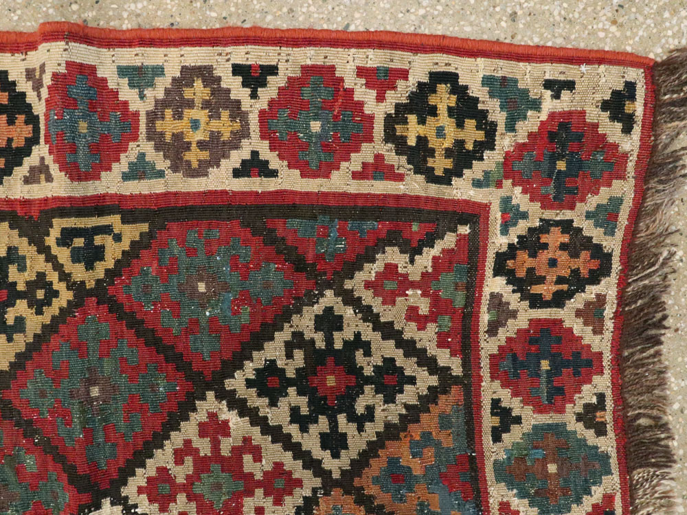 Antique Persian Flat-weave Kilim, No.24747 - Gsblank