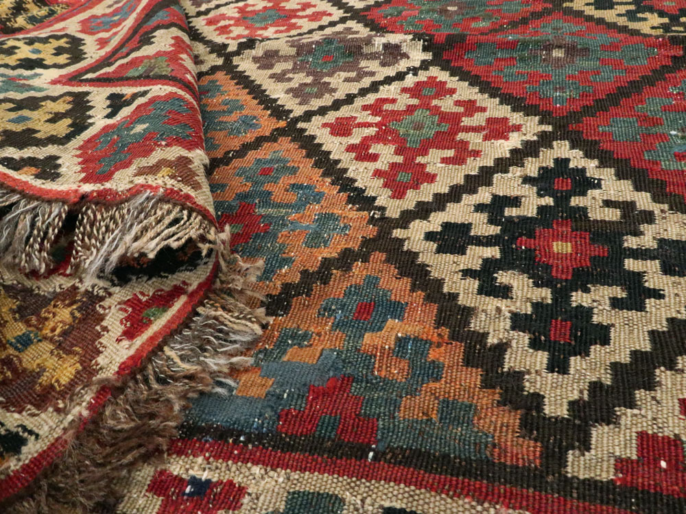 Antique Persian Flat-weave Kilim, No.24747 - Gsblank