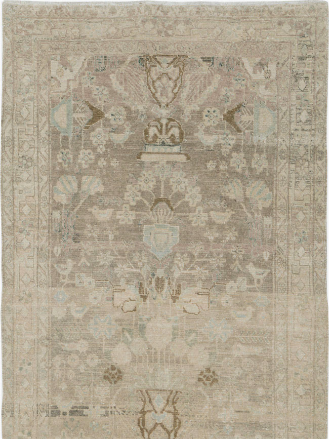 Vintage Persian Malayer Wide Gallery Runner, No.24753 - Gsblank