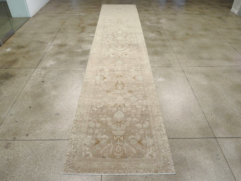 Vintage Persian Malayer Wide Gallery Runner, No.24753 - Gsblank