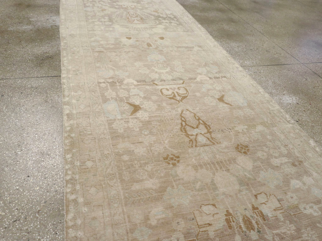 Vintage Persian Malayer Wide Gallery Runner, No.24753 - Gsblank