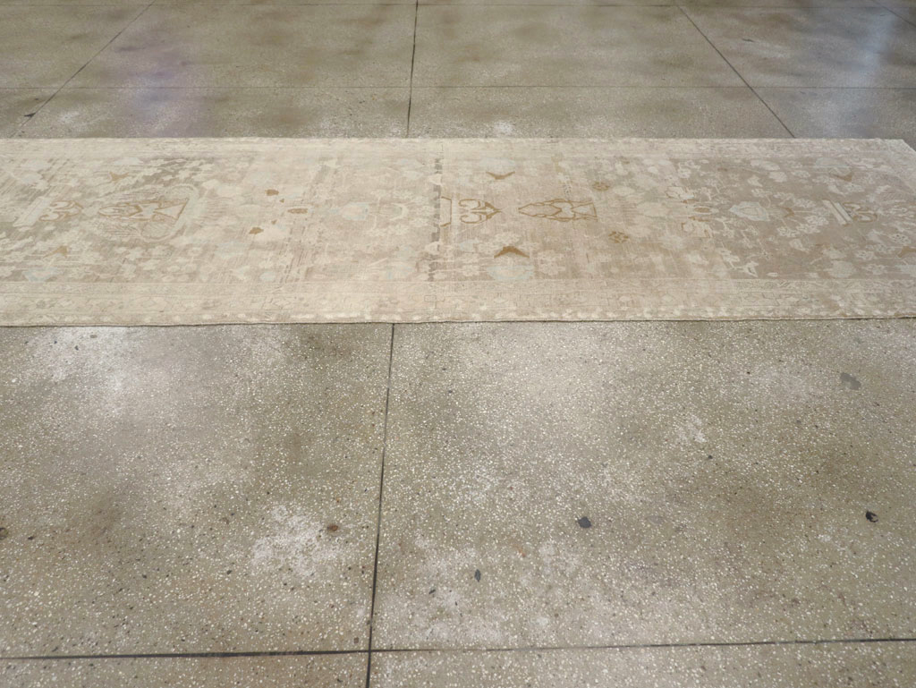 Vintage Persian Malayer Wide Gallery Runner, No.24753 - Gsblank