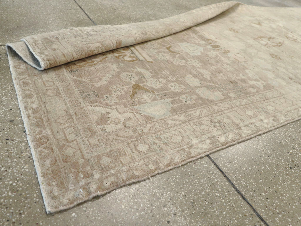 Vintage Persian Malayer Wide Gallery Runner, No.24753 - Gsblank