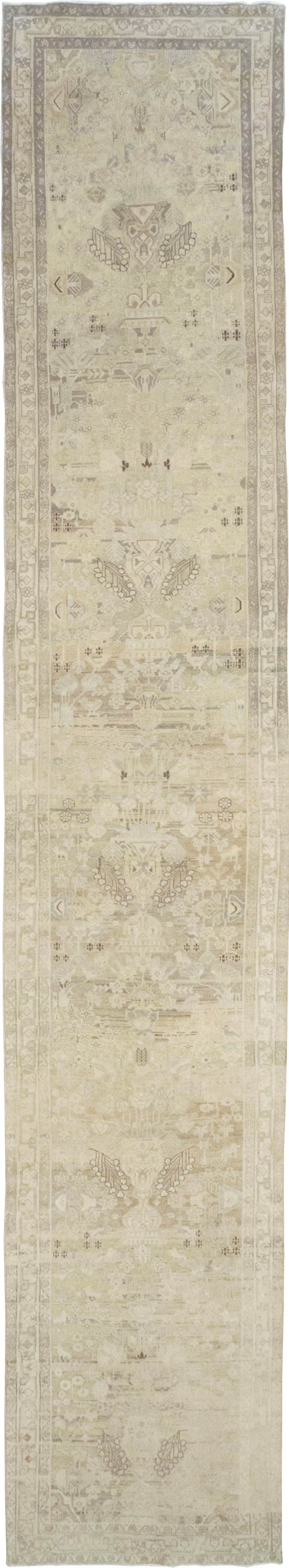 Vintage Persian Malayer Wide Gallery Runner, No.24754 - Gsblank