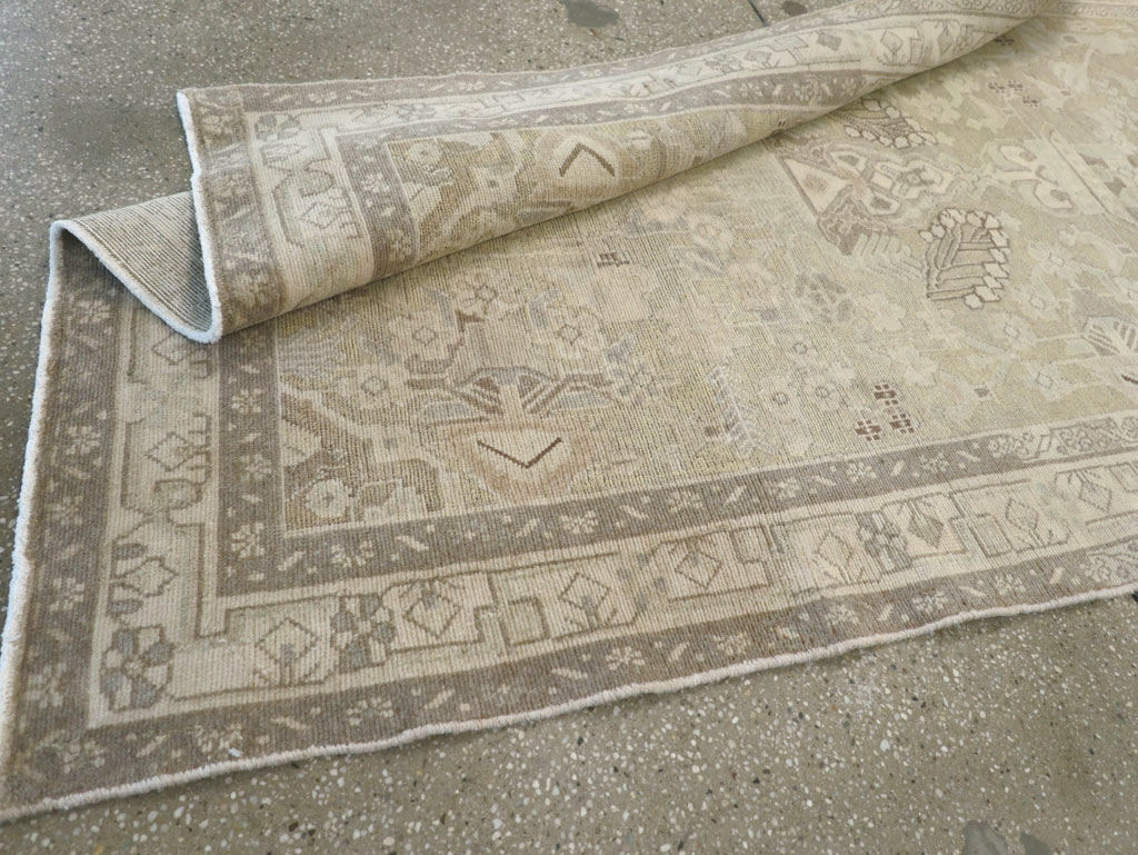 Vintage Persian Malayer Wide Gallery Runner, No.24754 - Gsblank