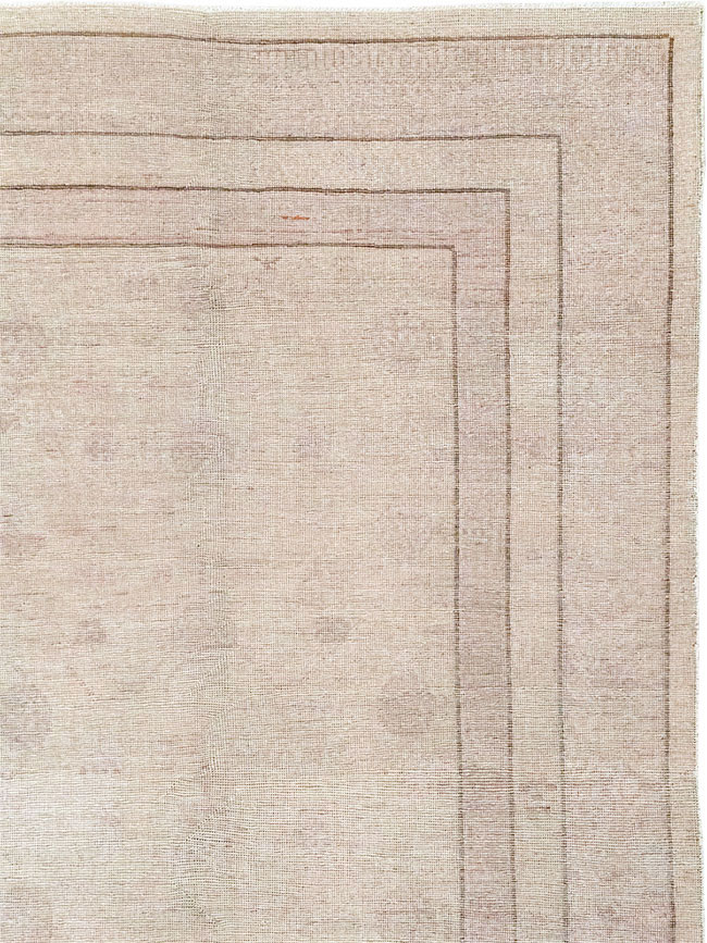 Vintage East Turkestan Khotan Carpet, No.24762 - Gsblank