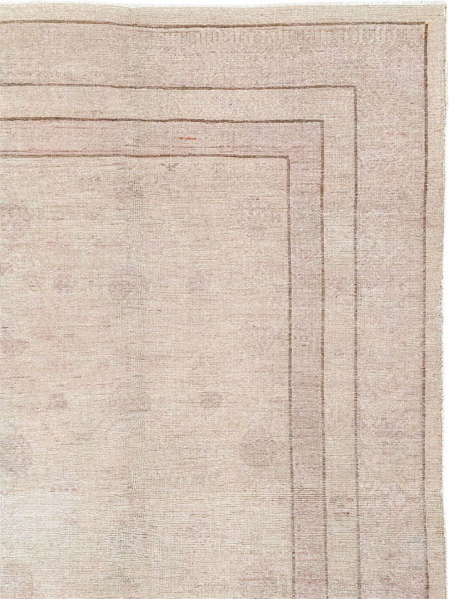 Vintage East Turkestan Khotan Carpet, No.24762 - Gsblank