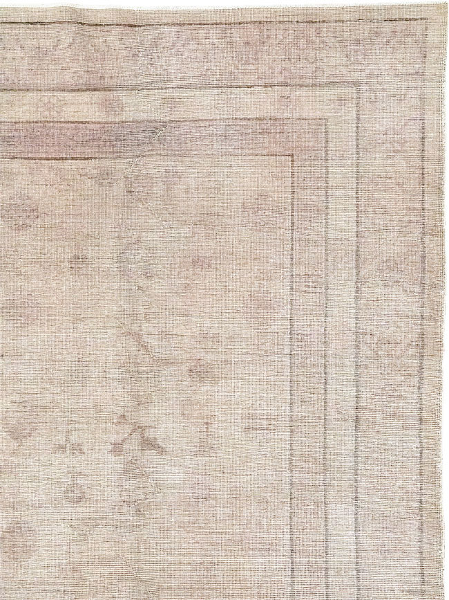 Vintage East Turkestan Khotan Carpet, No.24762 - Gsblank