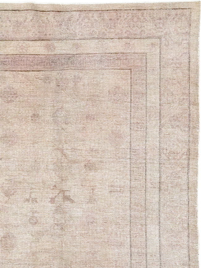 Vintage East Turkestan Khotan Carpet, No.24762 - Gsblank