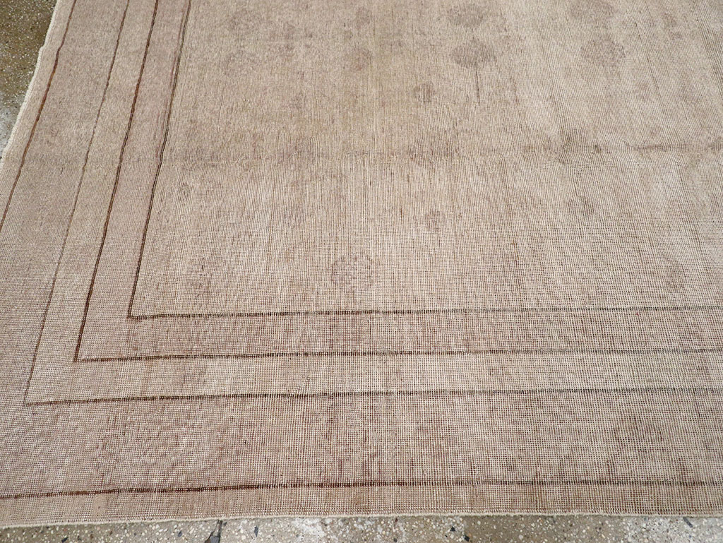 Vintage East Turkestan Khotan Carpet, No.24762 - Gsblank