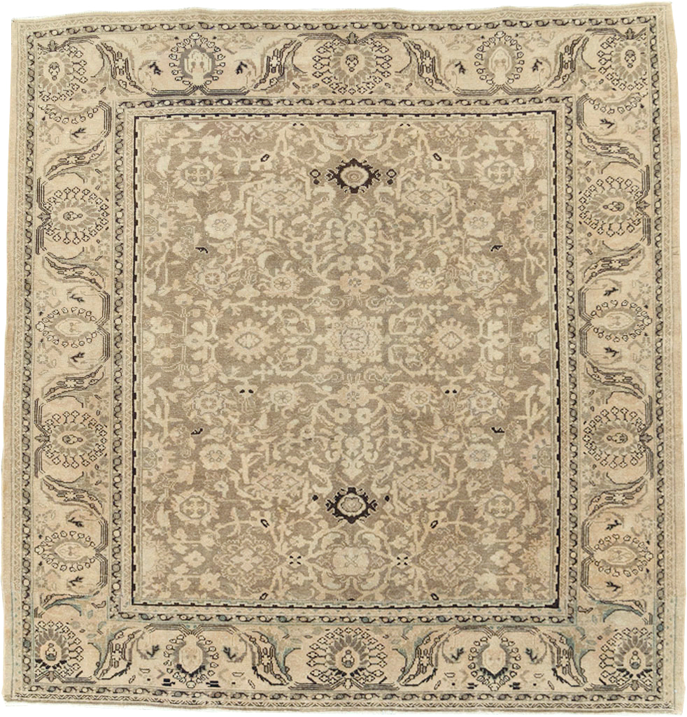 Vintage Persian Malayer Square Accent Carpet, No.24764 - Gsblank