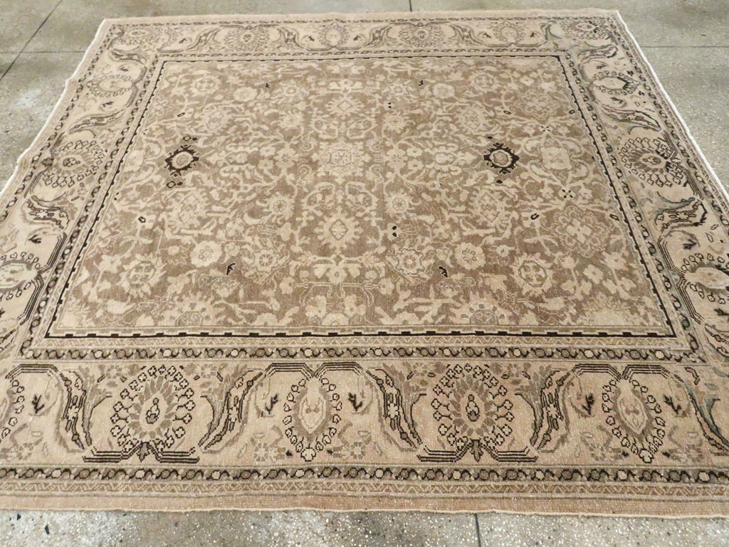Vintage Persian Malayer Square Accent Carpet, No.24764 - Gsblank