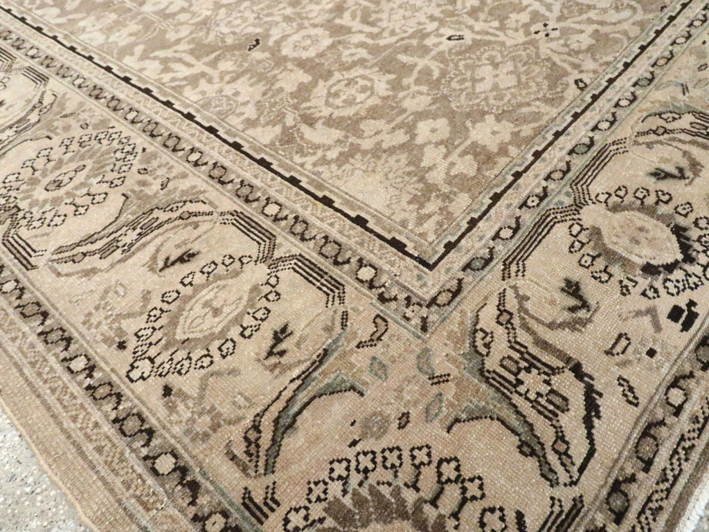Vintage Persian Malayer Square Accent Carpet, No.24764 - Gsblank