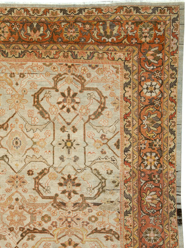 Antique Persian Mahal Carpet, No.24789 - Gsblank