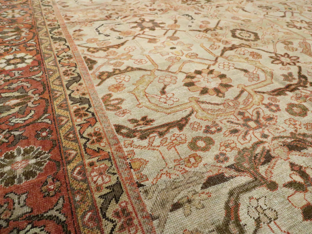 Antique Persian Mahal Carpet, No.24789 - Gsblank