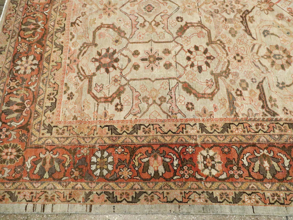 Antique Persian Mahal Carpet, No.24789 - Gsblank
