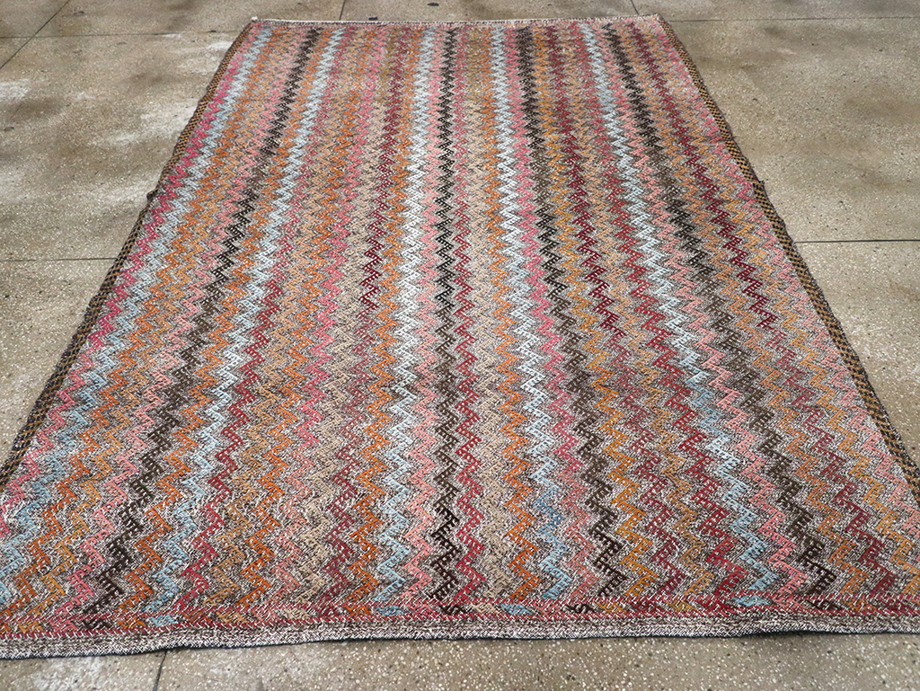Vintage Turkish Flatweave Kilim, No.24800 - Gsblank