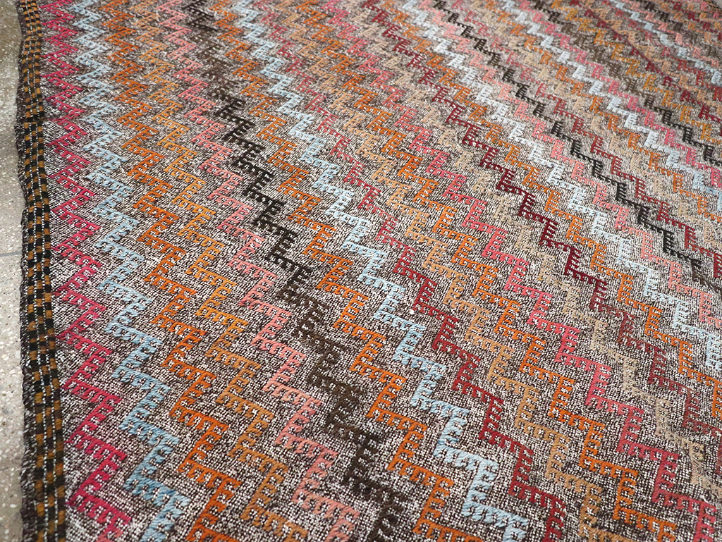 Vintage Turkish Flatweave Kilim, No.24800 - Gsblank