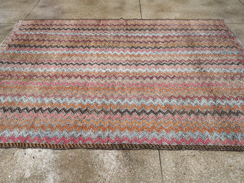 Vintage Turkish Flatweave Kilim, No.24800 - Gsblank