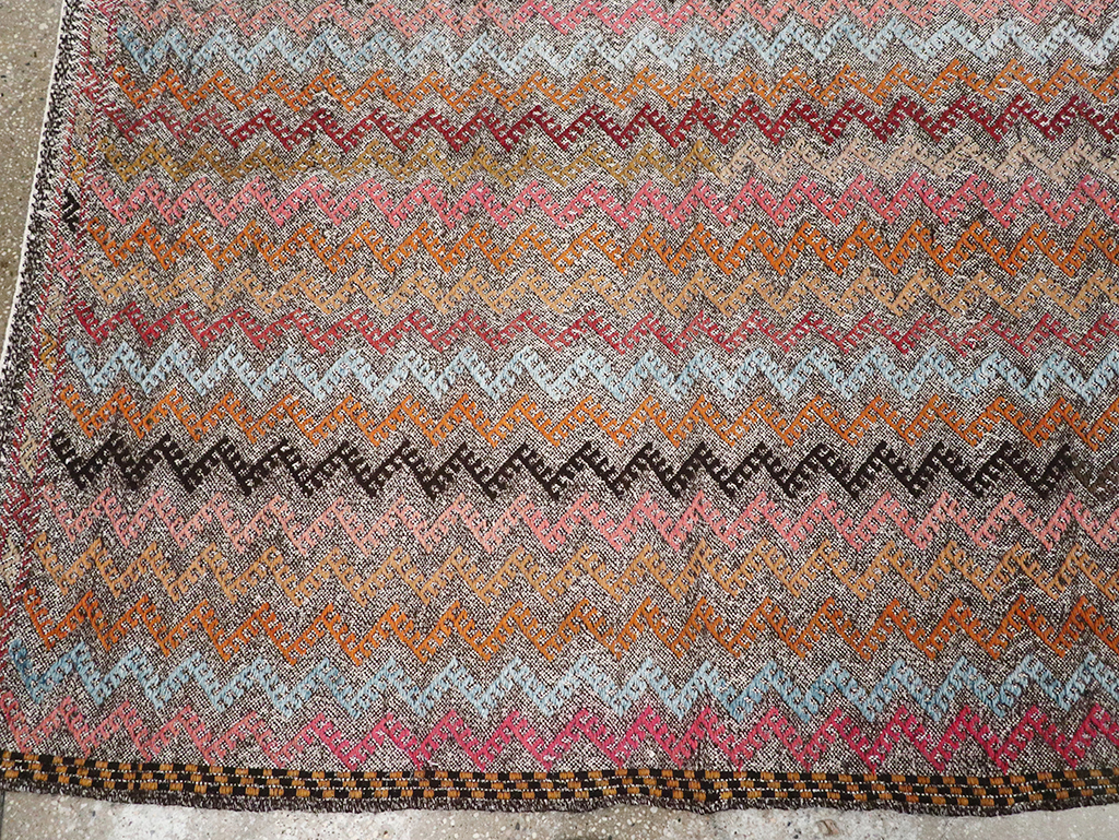 Vintage Turkish Flatweave Kilim, No.24800 - Gsblank