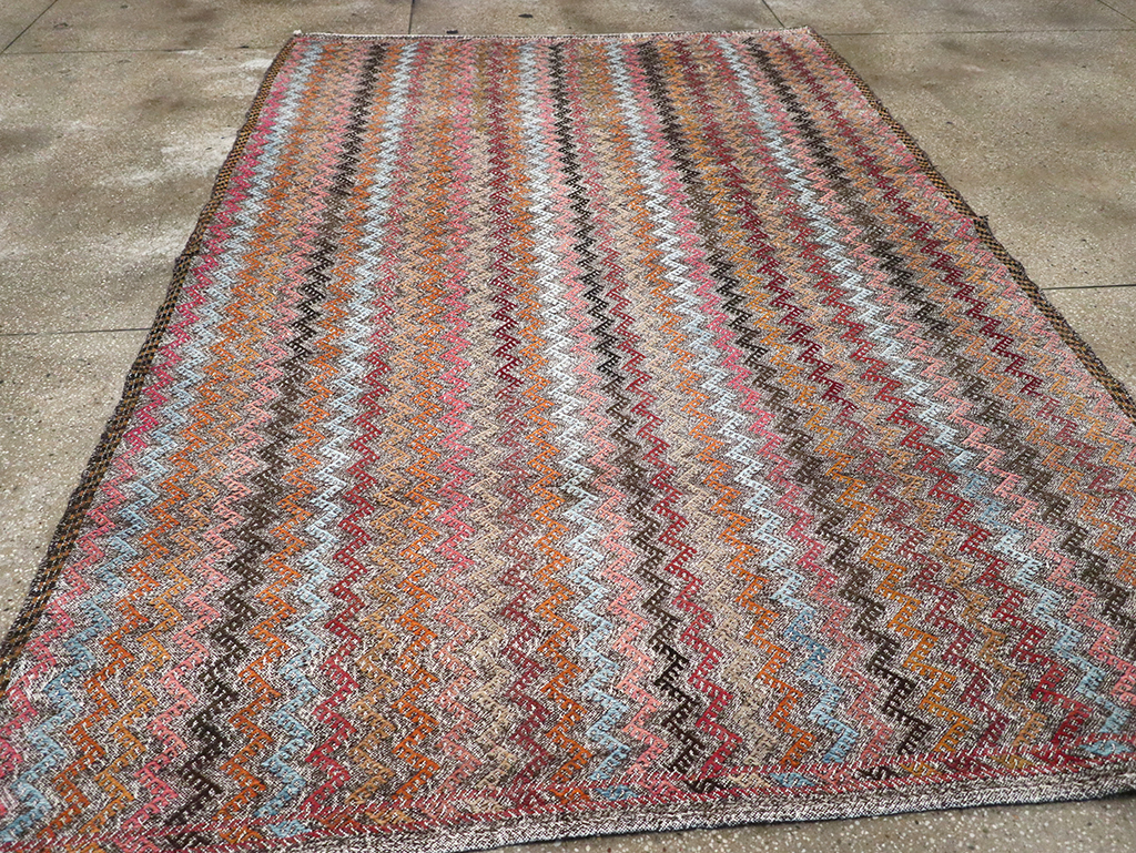 Vintage Turkish Flatweave Kilim, No.24800 - Gsblank