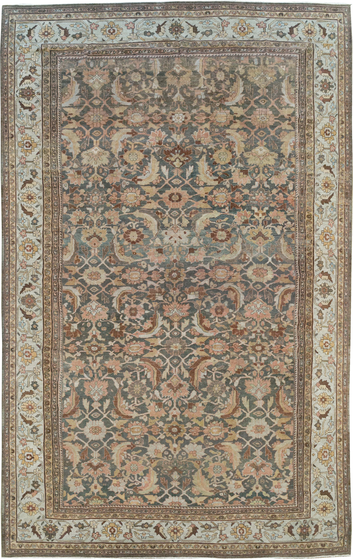 Antique Persian Mahal Oversize Carpet, No.24807 - Gsblank