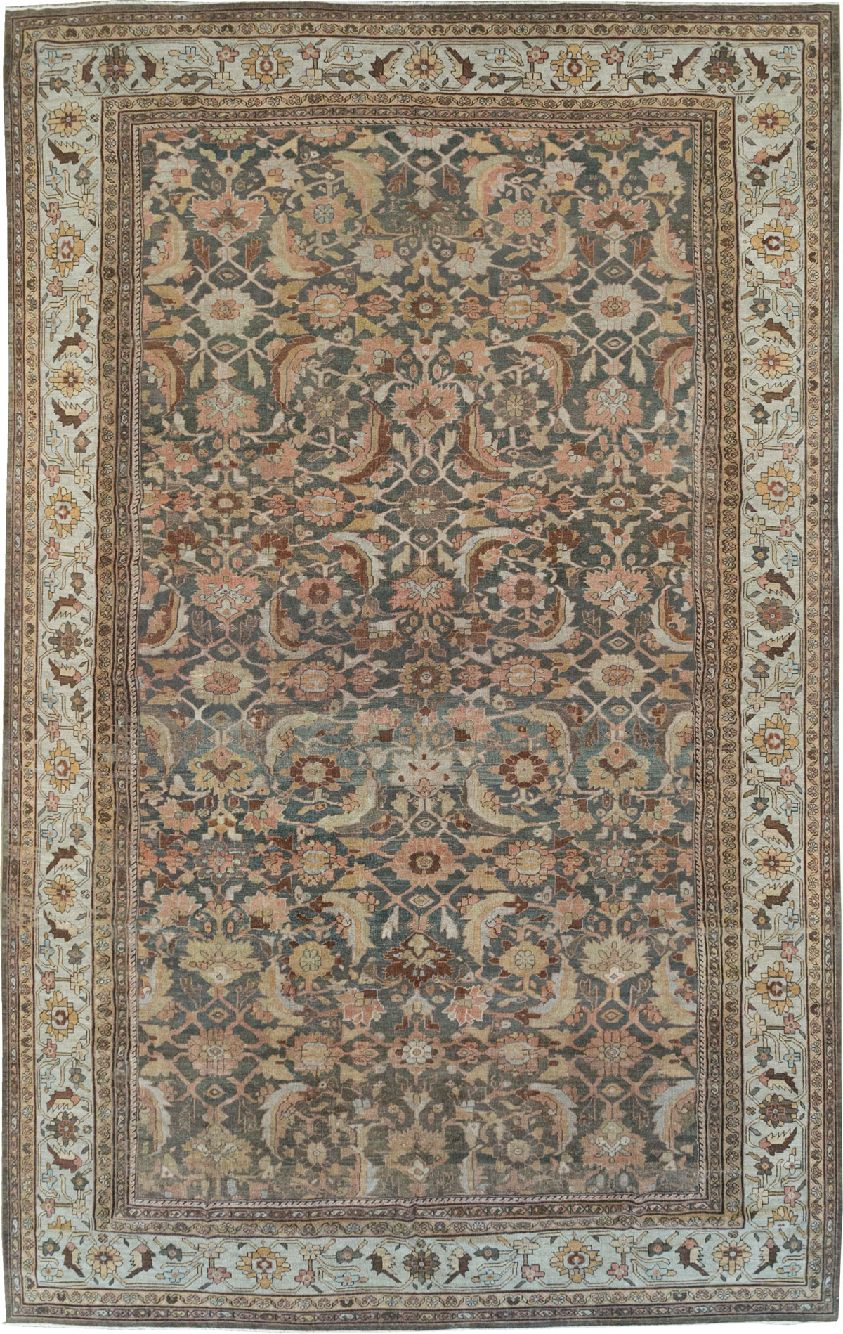 Antique Persian Mahal Oversize Carpet, No.24807 - Gsblank