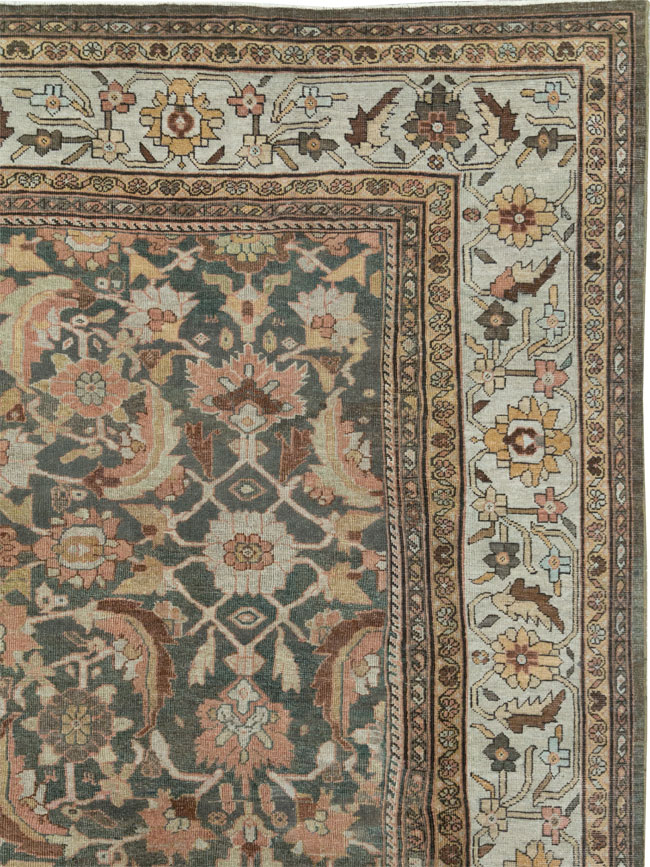 Antique Persian Mahal Oversize Carpet, No.24807 - Gsblank