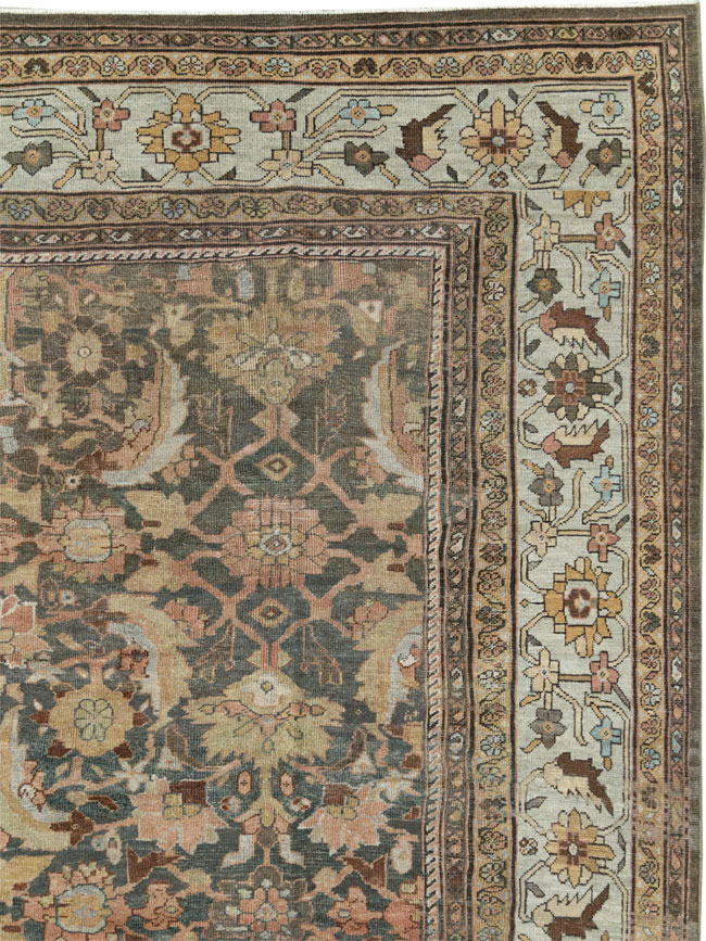 Antique Persian Mahal Oversize Carpet, No.24807 - Gsblank