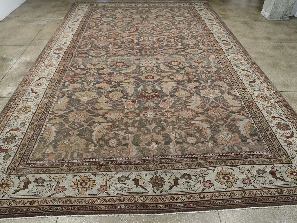 Antique Persian Mahal Oversize Carpet, No.24807 - Gsblank
